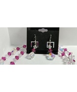 Fuchsia Crystal Necklace and Earrings - £27.49 GBP