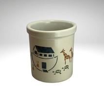 Robinson Ransbottom Noahs Ark Crock 1 Qt High Jar RRP Pottery Stoneware Vintage - £15.47 GBP