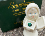 Snowbabies Dept 56 A Gift For You Swarovski May Emerald Crystal Birthstone - $19.37