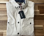 Jeremiah Men’s Cream Light Beige Corduroy Button Up Down Casual Shirt Si... - $29.44