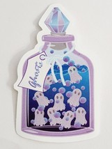 Jar Labeled Ghosts Full of Cartoon Ghosts Super Cute Sticker Decal Embellishment - £1.86 GBP