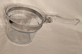 Pyrex Flameware 6283U 1½ qt Vintage Glass Saucepan Double Boiler Inner P... - $17.41