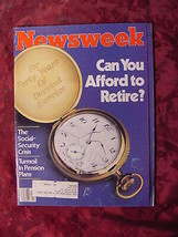 NEWSWEEK June 1 1981 Social Security Crisis Camille Pissarro Memory Stanley Cup - £5.09 GBP