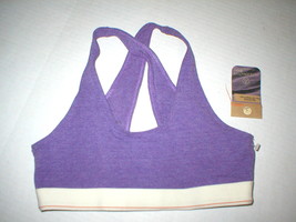New Womens Alternative Move Apparel NWT M Purple Bra Top Pilates Yoga Re... - $48.51