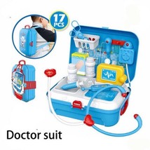 Kids Educational Toy Doctor Nurse Role Play Medical Kit Backpack Child Gift Set - £23.62 GBP