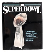 VINTAGE 1990 Super Bowl Celebrating A Quarter Century Hardcover Book P R... - $14.84