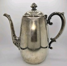 Vintage WM Rogers 9&quot; Silver Plated Victorian Style Tea Pot  - £19.94 GBP