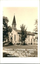 RPPC 1940s Trinità Luterana Chiesa 4th &amp; E St.Washington Dc Unp Cartolina T19 - £15.24 GBP