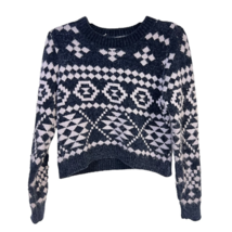 Altard State Pullover Sweater Womens L Multicolor Geometric Long Sleeve ... - £17.82 GBP