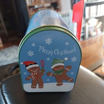 Christmas Tin Mailbox w/ Flag~Great For Candy~Red Pickup Truck~Snowman~New - £4.30 GBP