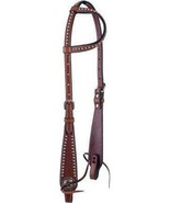 Showman Basketweave Tooled Argentina Cow Leather Single Ear - £117.81 GBP