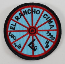 Vintage 1990 Sam Houston El Rancho Cima Wheel Boy Scouts BSA Camp Patch - £9.19 GBP