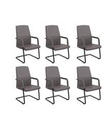 LeisureMod Evander Series Mid-Century Modern Faux Leather Office Chair w... - $1,372.00