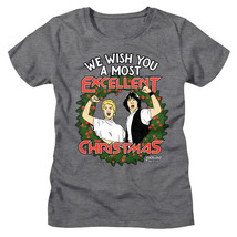 Bill and Ted Wish You a Most Excellent Christmas Women&#39;s T Shirt Bogus J... - £19.58 GBP+