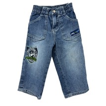 Phat Farm jeans 6 - 12 months baby infant denim logo embroidered pull on - £16.42 GBP
