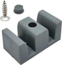 50Mm Bathroom Sliding Door Glass Anti-Collision Block Side Guide Rail, 4Pcs,Grey - £26.90 GBP