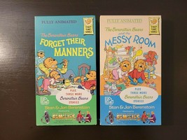 Fully Animated The Berenstain Bears Forget Their Manners &amp; Messy Room VH... - £7.85 GBP