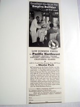 1937 Ad Great Northern Railway Excellent Meals on the Empire Builder - $7.99