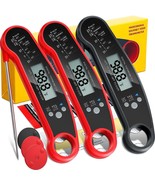 3 Pcs Digital Meat Thermometer With Probe Fast Read Food Thermometer Kit... - £44.88 GBP