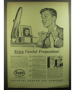 1946 Esso Colonial Beacon Oil Company Ad - Extra careful preparation - £14.55 GBP