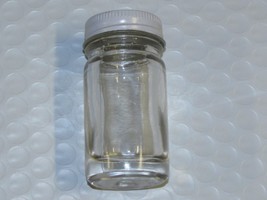 1 oz. Glass Lure Bottle With Cap 1 ounce wide mouth round trapping sale new - $5.62+