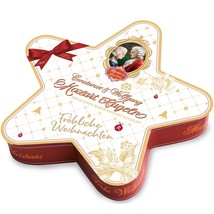 Reber Constanze Mozart Marzipan Chocolates Christmas Star 240g Free Ship - £22.28 GBP