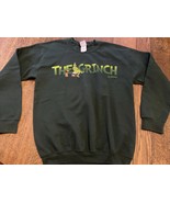 The GRINCH Who Stole Christmas PULLOVER Holiday SWEATER Sweatshirt Green... - $24.75