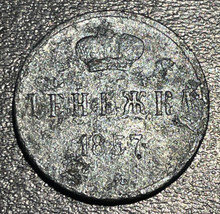 1857 Russland Aleksandr Alexander II AE Kupfer Denezhka Denga 1/2 Kopeke... - £11.67 GBP