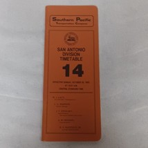 Southern Pacific Employee Timetable No 14 1983 San Antonio Division - $9.95