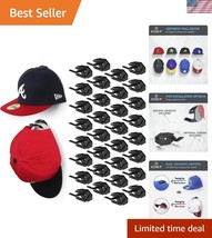 Patented 32-Pack Hat Hooks - Minimalist Wall-Mount Solution for Cap Coll... - $45.00