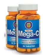 Vitamina C de alta Potencia ( 1000mg ) Set de 2 frascos con Rosa Mosqueta - $29.90