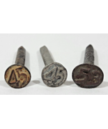 Vintage Lot of 3 Numbered Railroad Nails - $376.14 MXN