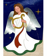 In The Wind &quot;ANGEL WITH HARP&quot; Decorative Flag 28&quot;x40&quot; - $7.87