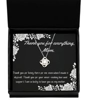 Love Knot Silver Necklace Message Card Jewelry for Mom, Message Card Nec... - £36.60 GBP+