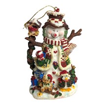 Grandeur Christmas Tree Winter Holiday Noel White Snowman Ornament with ... - $9.89