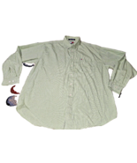 Tommy Hilfiger Shirt Men XL Green white Plaid Long Sleeve Button up fron... - £8.37 GBP