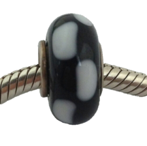 Authentic Chamilia Murano Glass Retired Geometry Bead Charm, No Logo, New - £14.98 GBP