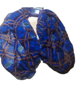 Florida Gators Women&#39;s Infinity Loop Scarf Blue Plaid College New w/Tags - $9.72