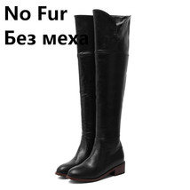  autumn winter warm long boots microfiber leather women over the knee boots zipper high thumb200