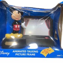 Disney Mickey Mouse Electronic Animated Talking Picture Frame 4X6 Photo New - £13.10 GBP