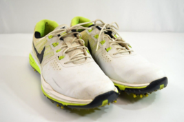 Nike Lunar Control 3 Mens Golf Shoes 704665-102 Size 8.5 White / Volt Yellow - £23.24 GBP