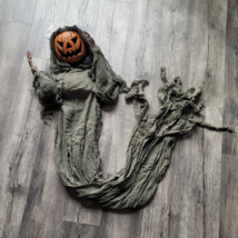 Vintage Halloween Hanging Pumpkin Ghoul Spooky Cackling Sound Activated Works - £39.80 GBP