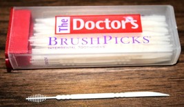 The Doctor&#39;s BRUSHPICKS interdental TOOTHPICKs Doctors brush floss floss... - £13.26 GBP