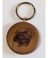 HURON PERTH ONTARIO CANADA TURKEY ASSOCIATION WOOD KEYCHAIN CANADIAN BIR... - $19.99