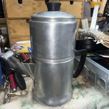 Vintage Wearever aluminum 4 cup 3044 coffee pot with bakelite handles-US... - $24.95