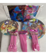 Fun  paper plates, utensils and tablecloth party supplies 10 serving guests - $14.70