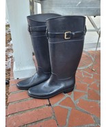 Ralph LAUREN Womens Rossalyn Equestrian Boots 10 Buckle Riding Tall Buckle - $27.71