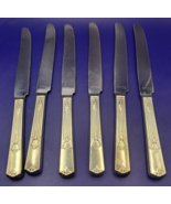 6 International Guild CADENCE 1932  Wm Rogers Silverplate Dinner Knives ... - $49.99