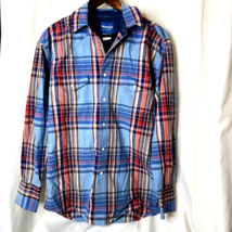 Wrangler Western Shirts Pearl Snap Shirt Sz M Medium - £16.74 GBP