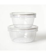 Figmint Tritan Plastic Food Storage Containers 8.5 &amp; 14 Cup Clear 4pc Set - $301.93 MXN